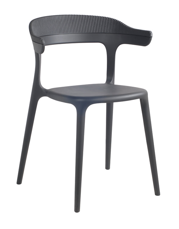 Стул пластиковый Luna Stripe (стул для кухни, террасы, кафе, ресторана, дачи)